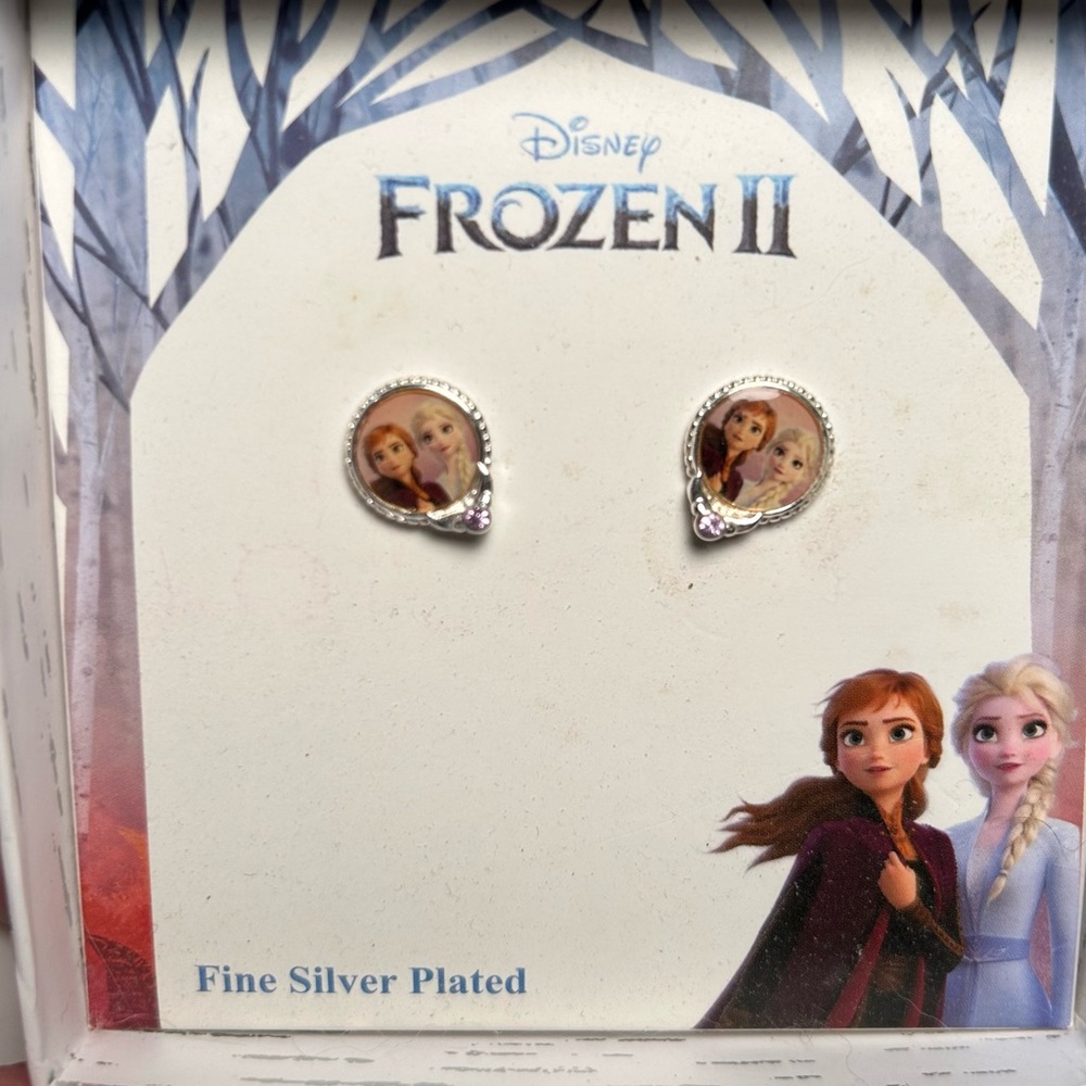 Disney Frozen II Fine Silver Plated Character Earrings